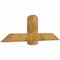 Ekena Millwork Eugene Rough Sawn Timber Gable Bracket, Western Red Cedar, 60"W x 20"H x 6"D x 6"F, 8/12 Pitch GBW060X20X0606EUG00RWR - alternate 5
